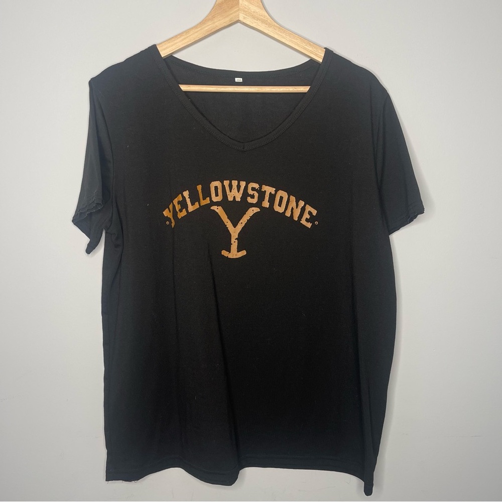 Yellowstone V-Neck Short Sleeve Tee (2X-Large)